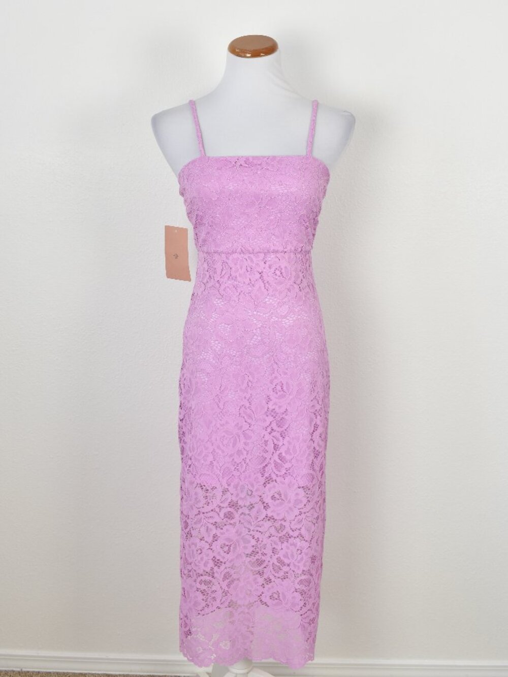 BHLDN Maria Sleeveless Lace Midi Dress NEW - XS